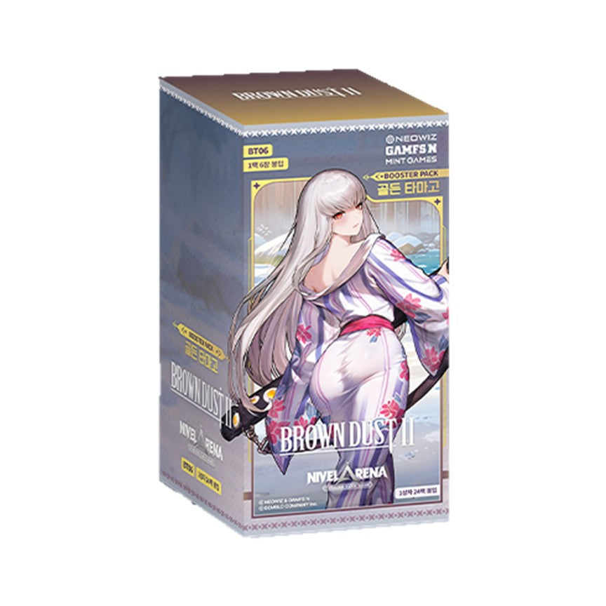 Nivel Arena Brown Dust 2 BT06 Golden Tamago Booster Box (Korean Edition) riotcg.shop Nivel Arena Brown Dust 2 BT06 Golden Tamago Booster Box (Korean Edition) riotcg.shop