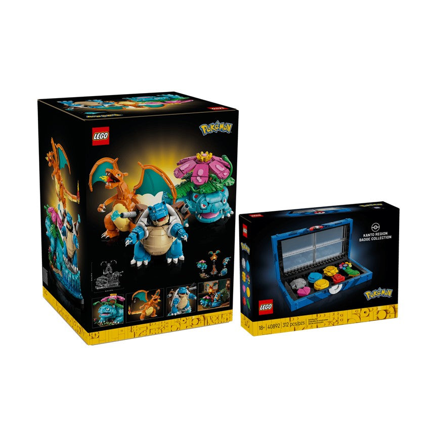 LEGO® Pokémon™ Ultimate Kanto Trio (7,150 Pcs) - Venusaur, Charizard, Blastoise & Gym Badge Collection