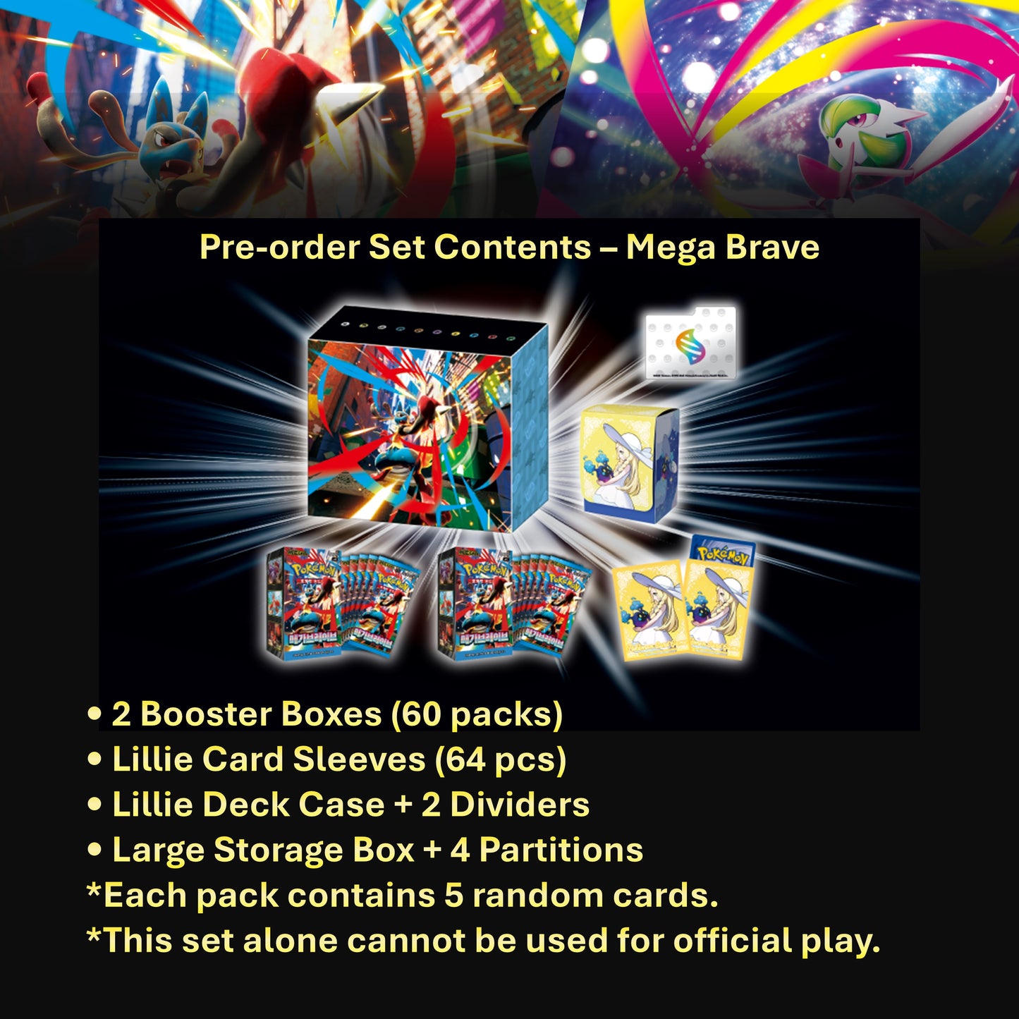 [Pre-order]Pokémon TCG Mega Brave & Mega Symphonia Card Shop Set (Korean Edition)