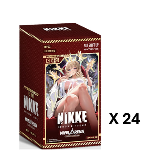 Nivel Arena Goddess of Victory NIKKE BT02 The Kingdom Booster Box (1 Case = 24 Boxes / Korean Edition)