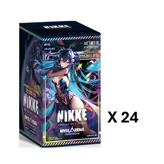 Nivel Arena Goddess of Victory NIKKE BT03 Unbreakable Booster Box (1 Case = 24 Boxes / Korean Edition)